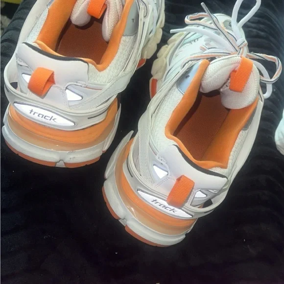 Balenciaga Gray and Orange Athletic Shoes - Picture 3 of 4